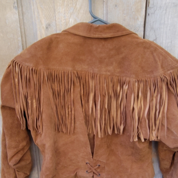 Vintage Leather Fringe Western Jacket - Picture 7 of 10